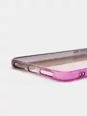 Фиолетовый чехол iPhone XR, Xs Max силиконовый прозрачный с градиентом
