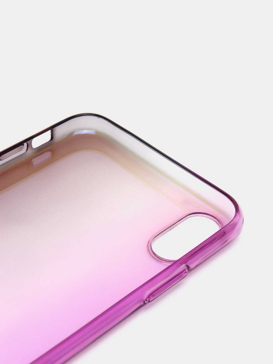 Фиолетовый чехол iPhone XR, Xs Max силиконовый прозрачный с градиентом