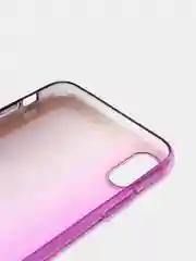 Фиолетовый чехол iPhone XR, Xs Max силиконовый прозрачный с градиентом