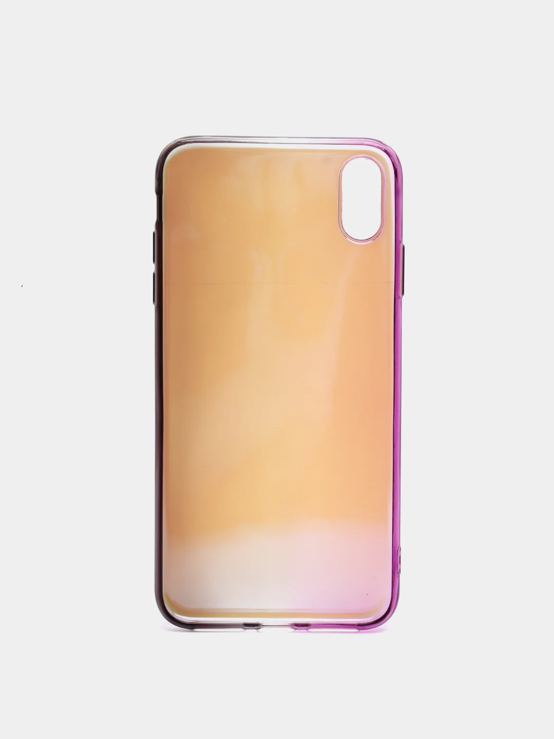 Фиолетовый чехол iPhone XR, Xs Max силиконовый прозрачный с градиентом