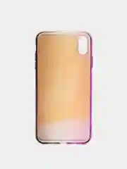 Фиолетовый чехол iPhone XR, Xs Max силиконовый прозрачный с градиентом