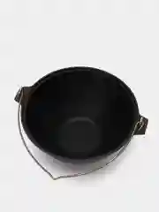 Черный казан чугунный Камская Посуда, с дужкой, с алюминиевой крышкой, 4 л, к41д