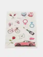 Красный татуировка переводная "Любовь", 15 х 10,5 см