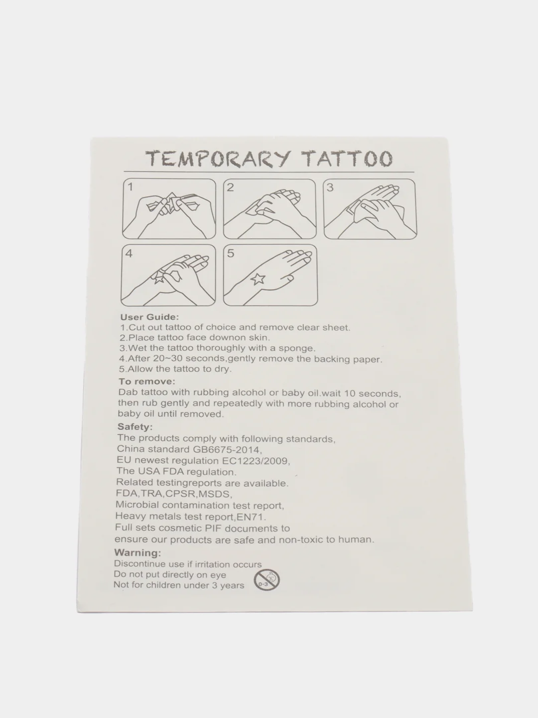 Красный татуировка переводная "Любовь", 15 х 10,5 см