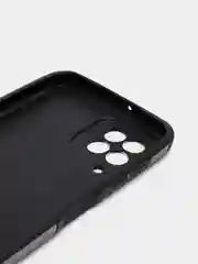 Серый чехол для Samsung Galaxy A22 / M22 / M32 силиконовый под ткань