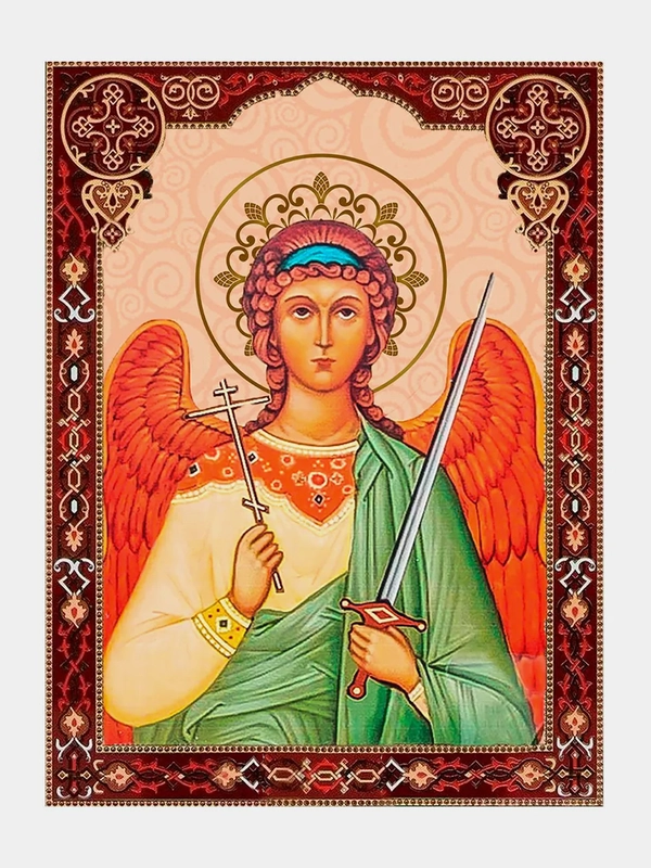 Алмазная мозаика Икона Ангел-Хранитель 30х40 см без подрамника