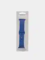 Синий силиконовый ремешок для Apple Watch 3, 4, 5, 6, 7, SE на 38/42/40/44