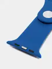 Синий силиконовый ремешок для Apple Watch 3, 4, 5, 6, 7, SE на 38/42/40/44