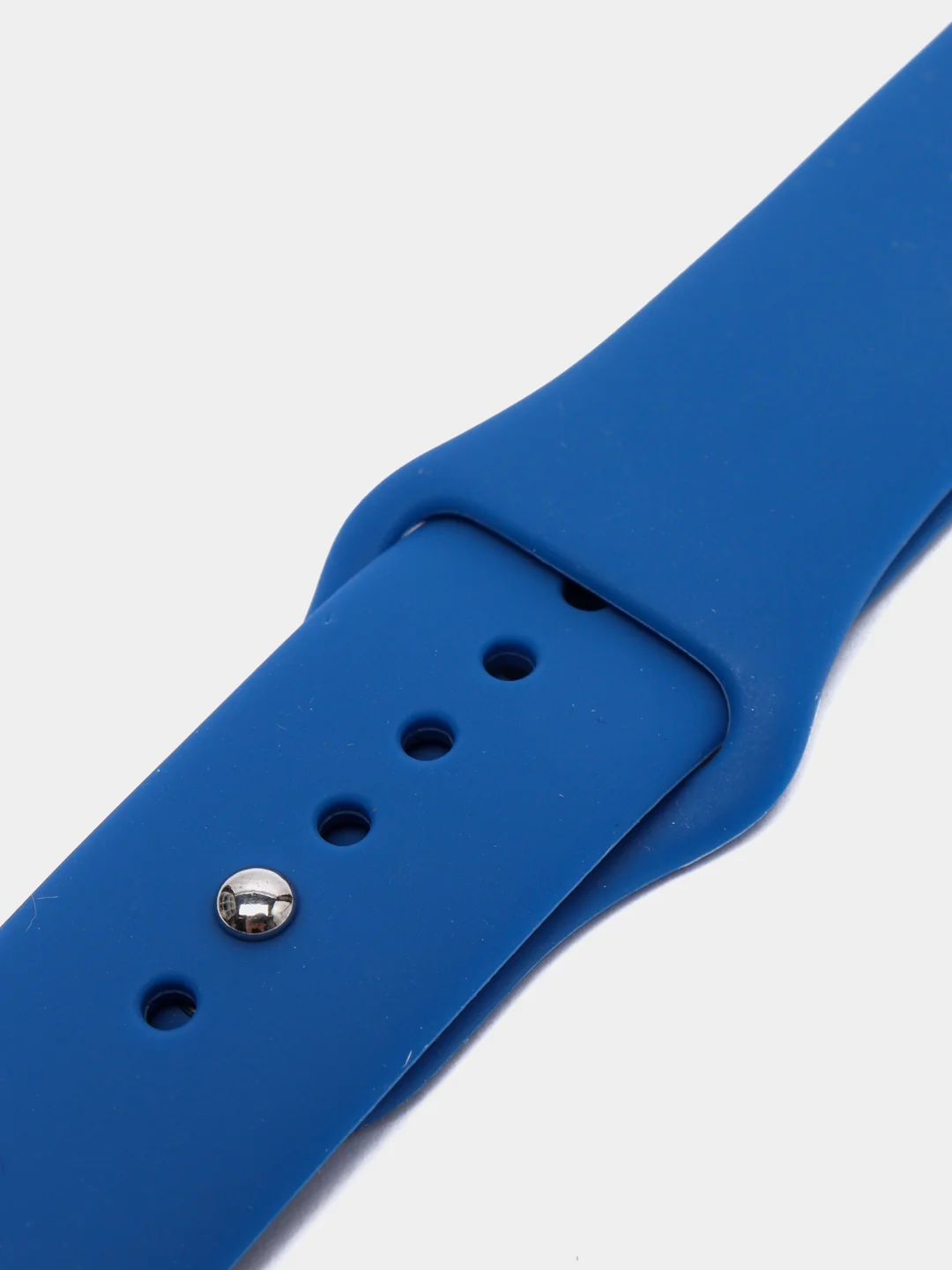 Синий силиконовый ремешок для Apple Watch 3, 4, 5, 6, 7, SE на 38/42/40/44