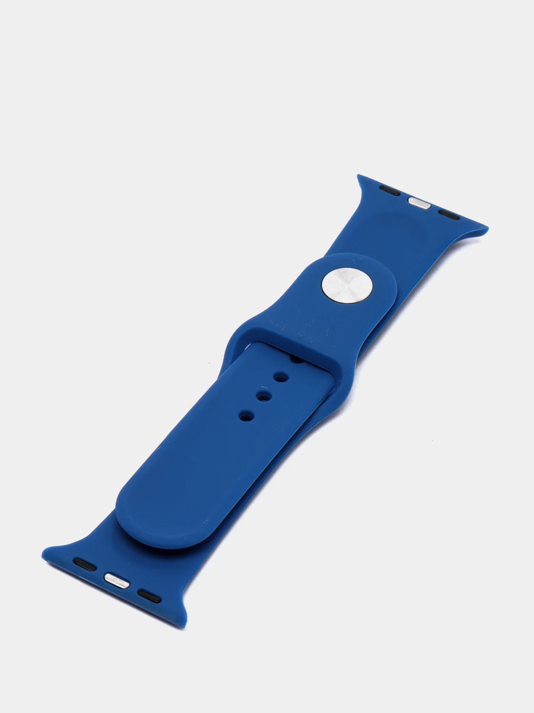 Синий силиконовый ремешок для Apple Watch 3, 4, 5, 6, 7, SE на 38/42/40/44