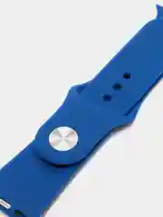 Синий силиконовый ремешок для Apple Watch 3, 4, 5, 6, 7, SE на 38/42/40/44