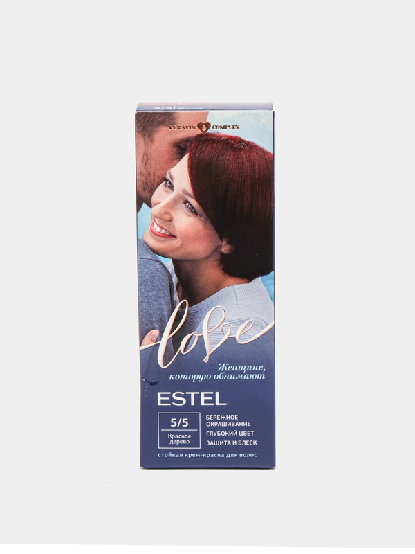 Estel Love Стойкая крем-краска для волос тон 5/5 Красное дерево
