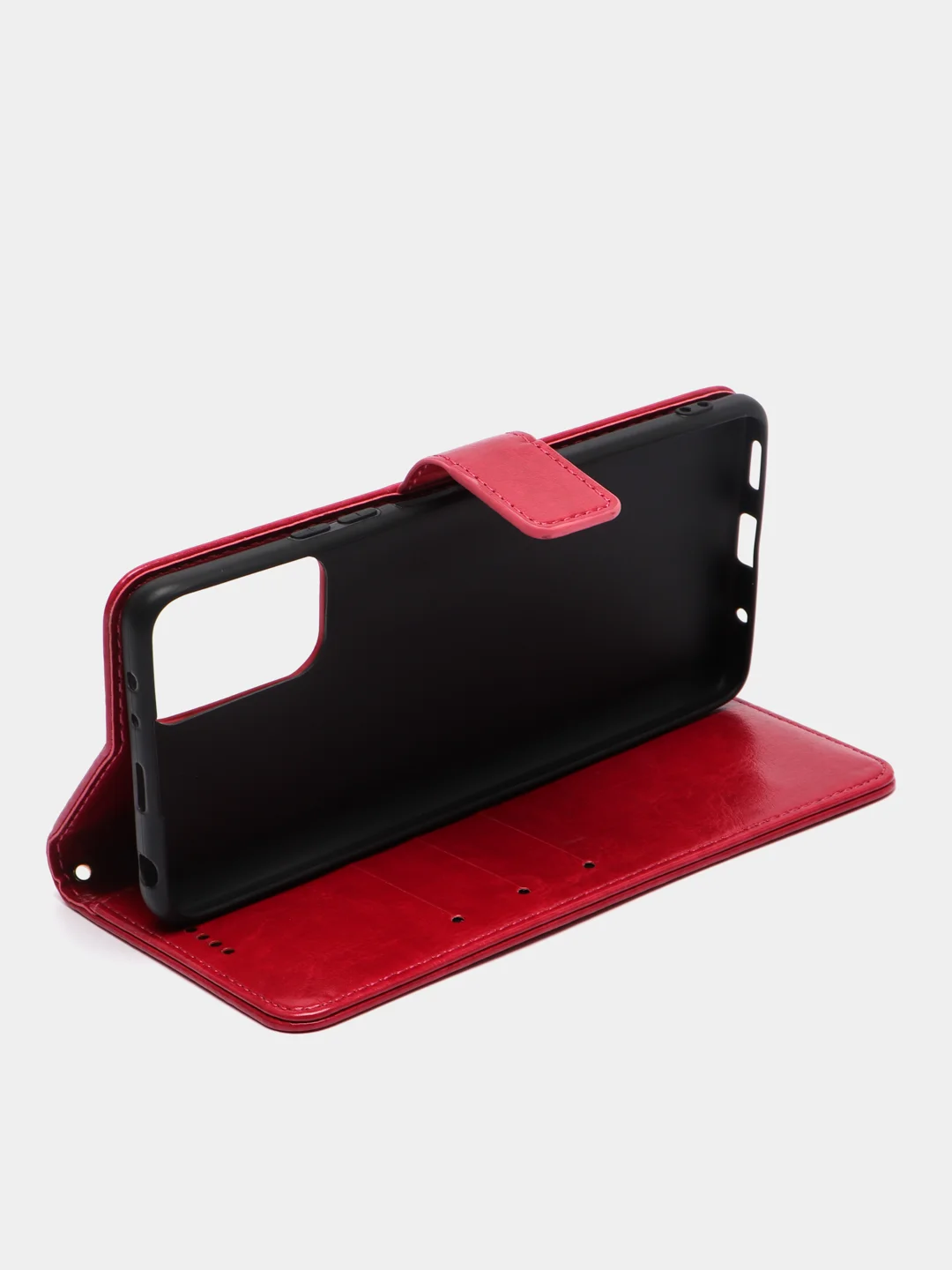 Фуксия кожаный PU чехол книжка Xiaomi Redmi Note 10 Pro, Note 10 Pro Max