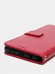 Фуксия кожаный PU чехол книжка Xiaomi Redmi Note 10 Pro, Note 10 Pro Max