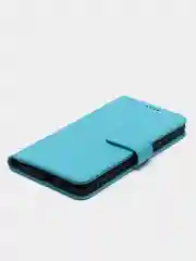 Голубой кожаный PU чехол книжка Xiaomi Redmi Note 10 Pro, Note 10 Pro Max