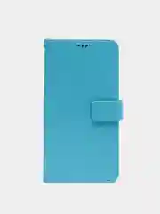 Голубой кожаный PU чехол книжка Xiaomi Redmi Note 10 Pro, Note 10 Pro Max