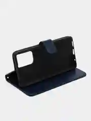Темно-синий кожаный PU чехол книжка Xiaomi Redmi Note 10 Pro, Note 10 Pro Max