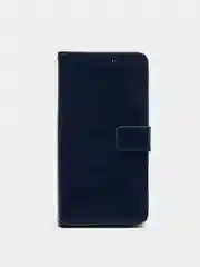 Темно-синий кожаный PU чехол книжка Xiaomi Redmi Note 10 Pro, Note 10 Pro Max