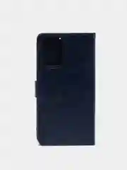 Темно-синий кожаный PU чехол книжка Xiaomi Redmi Note 10 Pro, Note 10 Pro Max