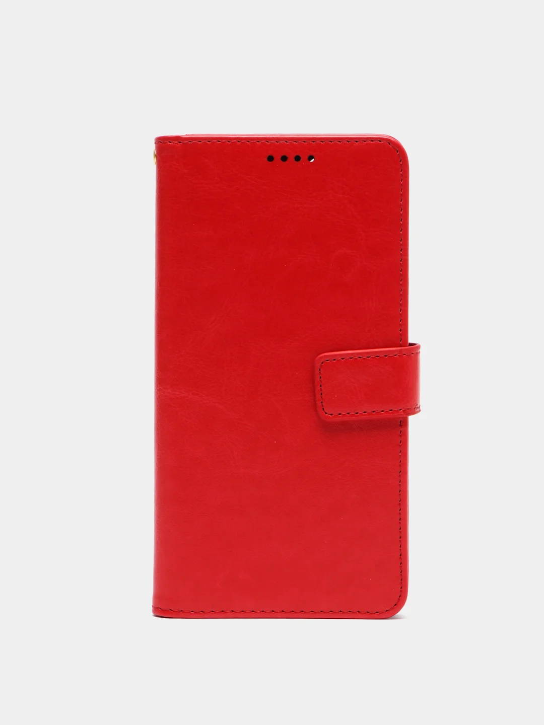 Алый кожаный PU чехол книжка Xiaomi Redmi Note 10 Pro, Note 10 Pro Max