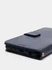 Темно-синий кожаный PU чехол книжка Xiaomi Redmi Note 10 Pro, Note 10 Pro Max