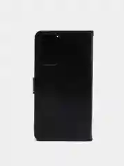 Черный кожаный PU чехол книжка Xiaomi Redmi Note 10 Pro, Note 10 Pro Max