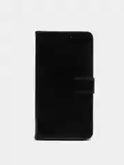 Черный кожаный PU чехол книжка Xiaomi Redmi Note 10 Pro, Note 10 Pro Max