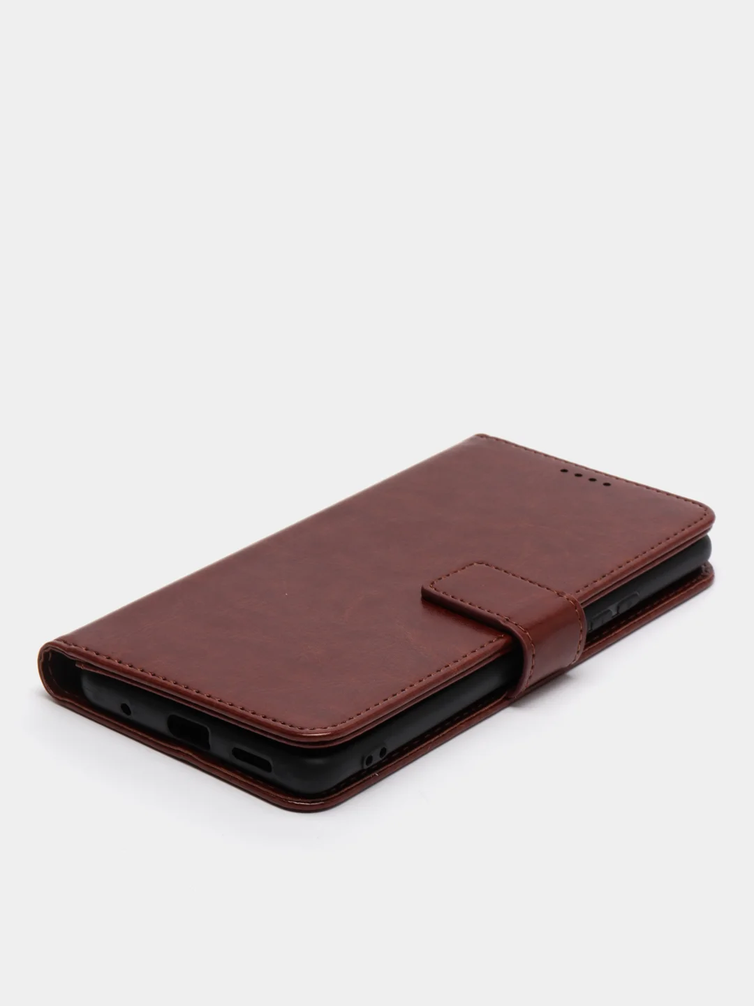 Коричневый кожаный PU чехол книжка Xiaomi Redmi Note 10 Pro, Note 10 Pro Max