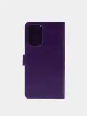 Пурпурный кожаный PU чехол книжка Xiaomi Redmi Note 10 Pro, Note 10 Pro Max