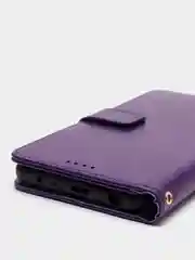 Пурпурный кожаный PU чехол книжка Xiaomi Redmi Note 10 Pro, Note 10 Pro Max