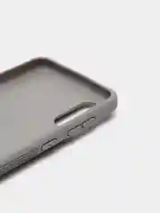 Серый чехол Samsung Galaxy A02, Самсунг Галакси А02 силиконовый рифленый с подставкой