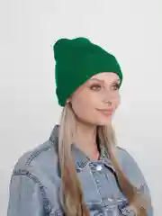 Зеленый шапка-бини, унисекс