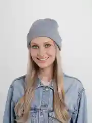 Серый шапка-бини, унисекс