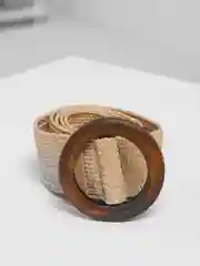 Угольный ремень холщовый, с пряжкой из дерева