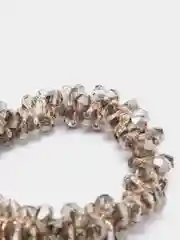 Песочный хаки резинка для волос с камнями