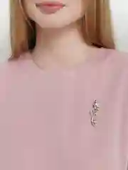 Бирюзовый брошь "Кошка"