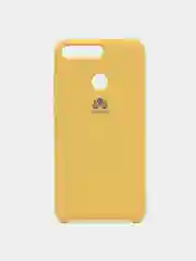 Желтый чехол Silicone case для Huawei Honor 7A Pro / 7C / Y6 2018 / Y6 Prime (5,7"0)