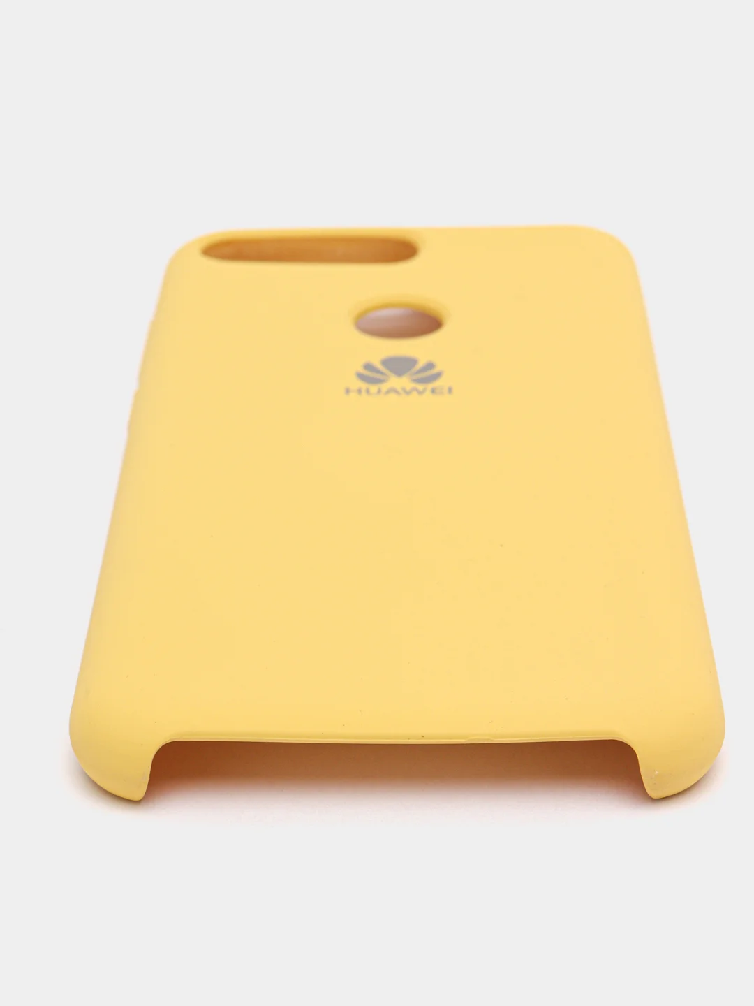 Желтый чехол Silicone case для Huawei Honor 7A Pro / 7C / Y6 2018 / Y6 Prime (5,7"0)