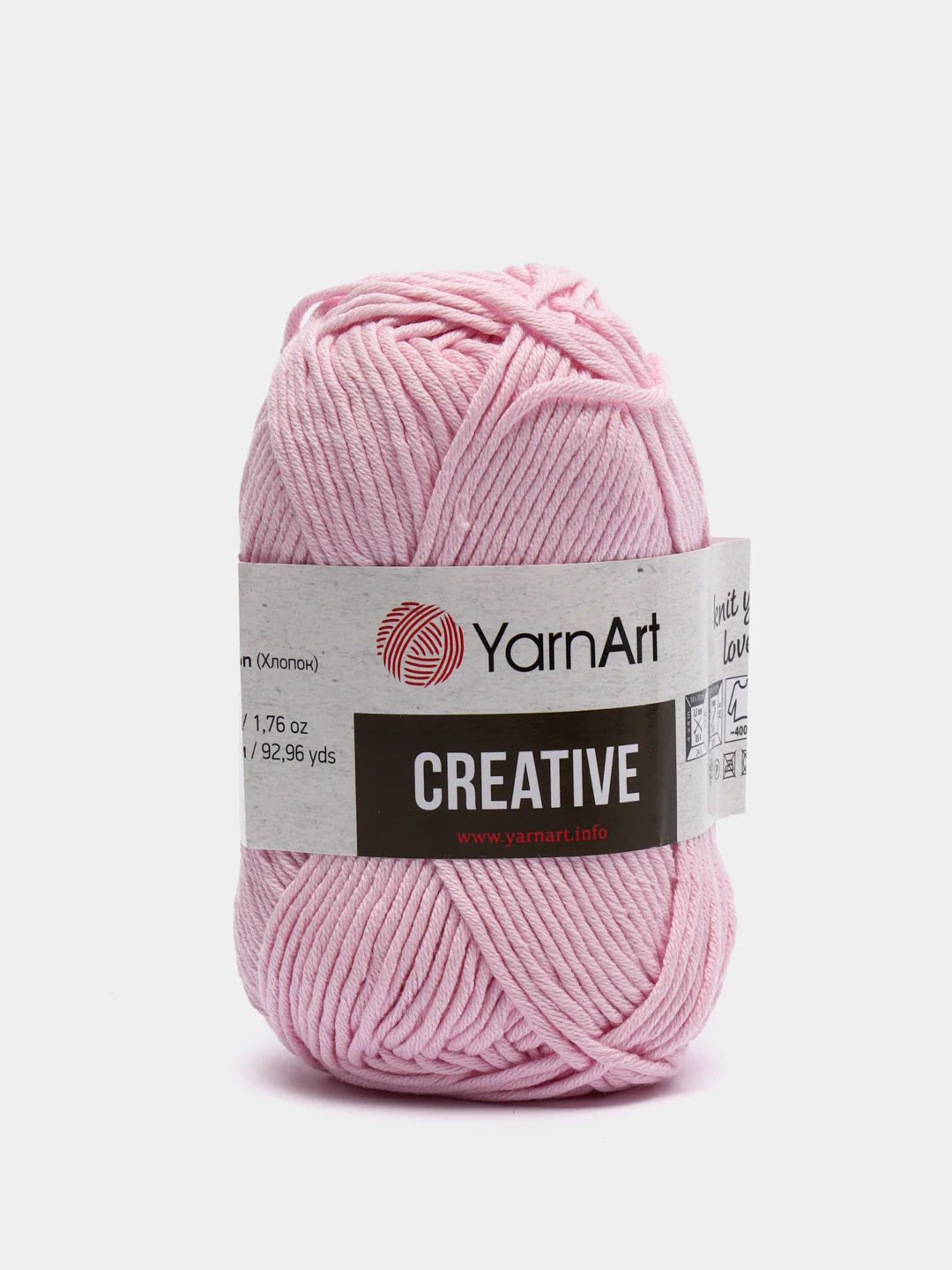 Конфетный пряжа YarnArt Creative, 50 г, 85 м, 100% хлопок