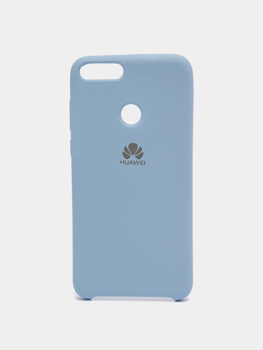 Небесно-голубой чехол-накладка Silicone Cover для Huawei P Smart 2018