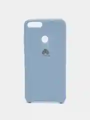 Небесно-голубой чехол-накладка Silicone Cover для Huawei P Smart 2018