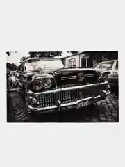 Картина-постер "Чёрный автомобиль", 87х55см