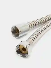 Шланг для душа, 150 см, 1/2"Имп-1/2"Имп, нержавеющая сталь, одинарная оплетка, хром