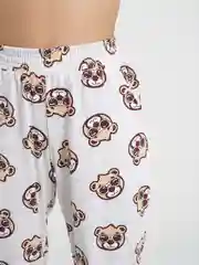Кремовый брюки домашние, женские