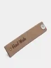 Бежевый нашивка Hand Made, 2 шт