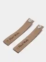 Бежевый нашивка Hand Made, 2 шт