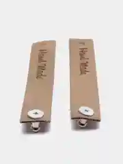 Бежевый нашивка Hand Made, 2 шт