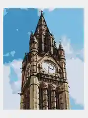 Картина по номерам на холсте с подрамником "Старинная башня", 50 x 40 см