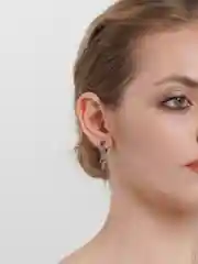 Серый серьги унисекс, 1 штука