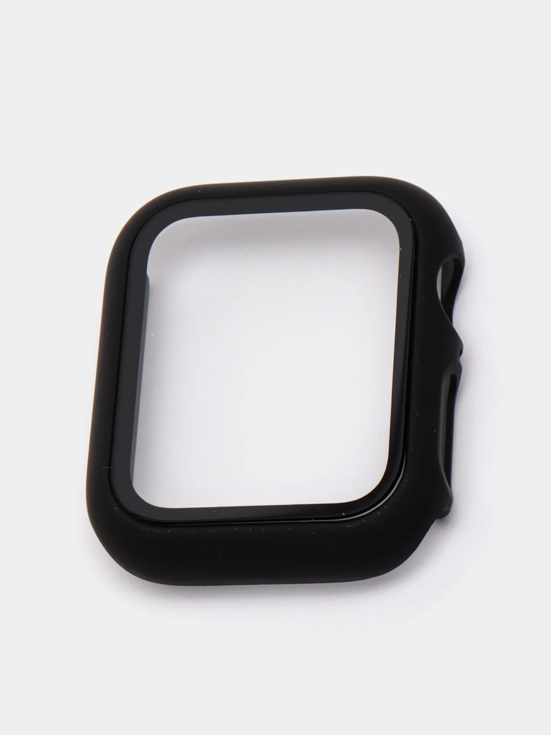 Черный бампер с защитным стеклом для Apple Watch 38/40/42/44 mm